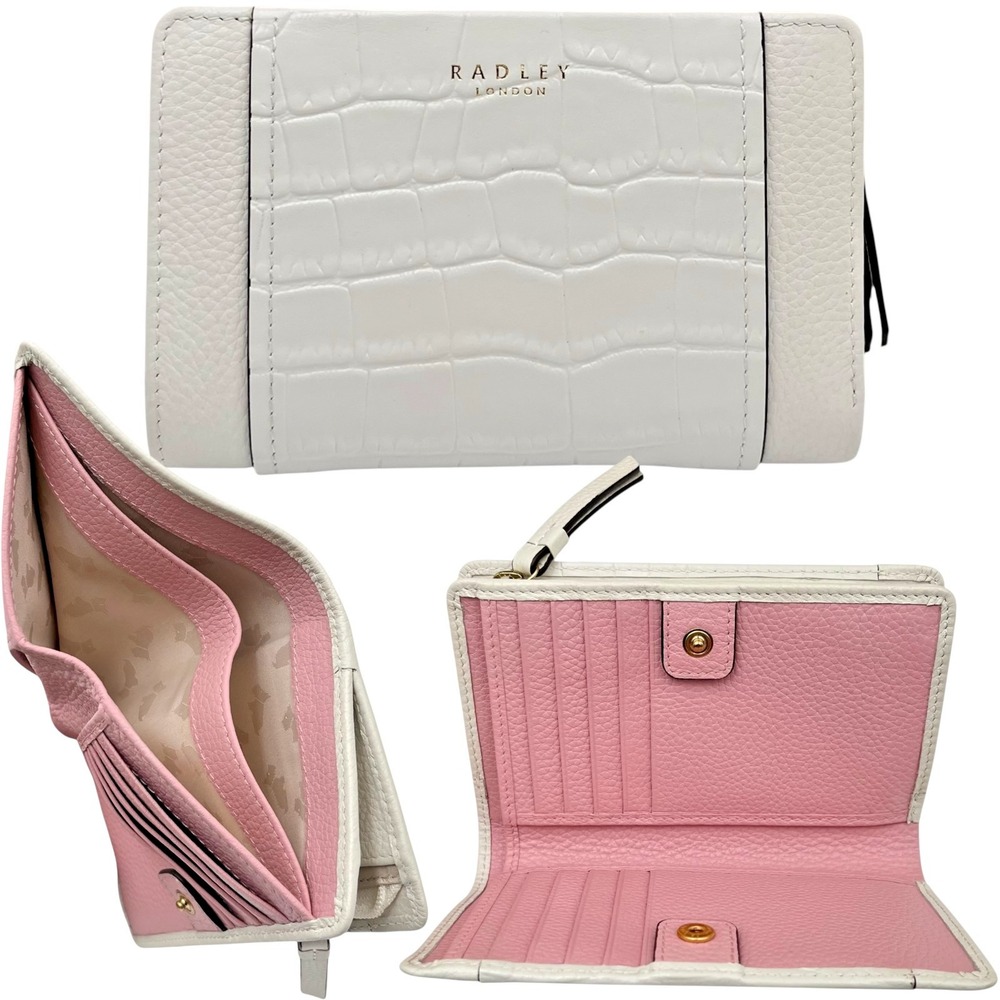 RADLEY London Downtown Women's Bifold Leather Wallet Purse Chalk Ivory Beige